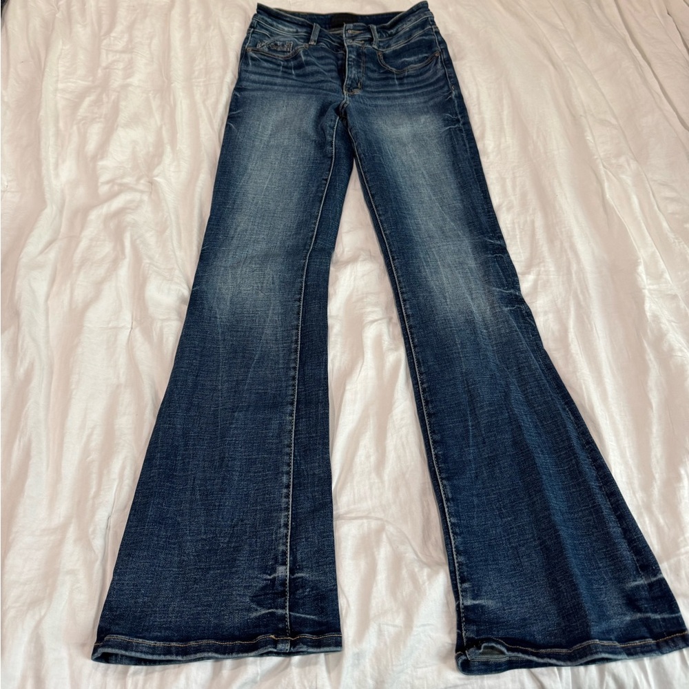 Buckle black dark wash fit 35 boot cut jeans. 27x34 - Picture 2 of 7